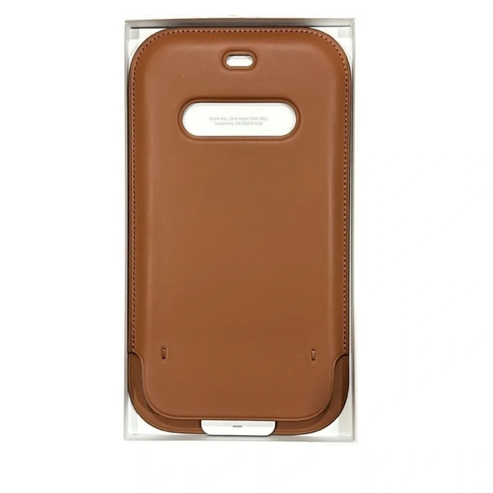 Apple iPhone 12 Pro Leather Sleeve with Strap in Saddle Brown NIB
